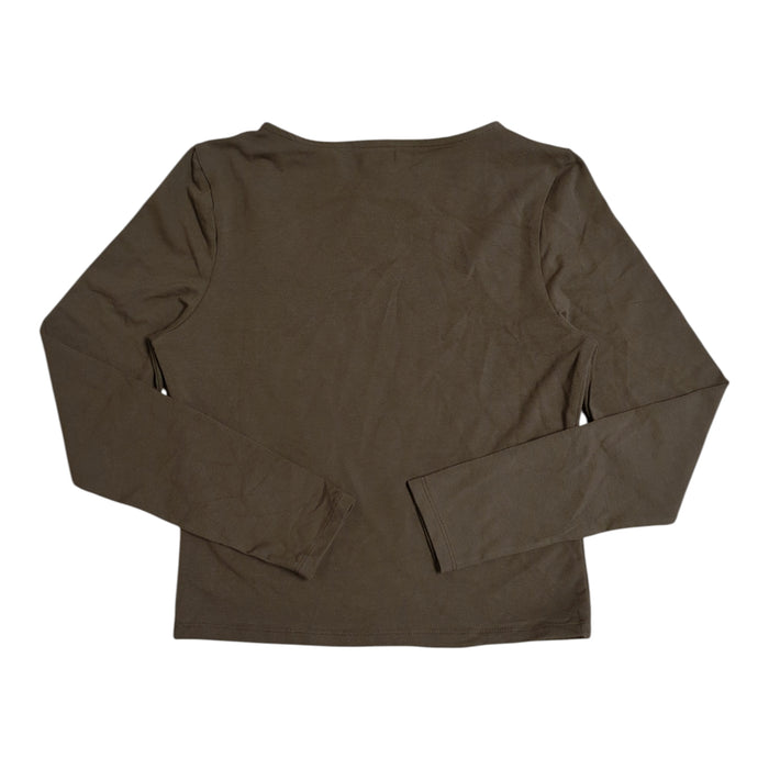 Express Women's Soft Stretch Long Sleeve Lightweight Squareneck Top