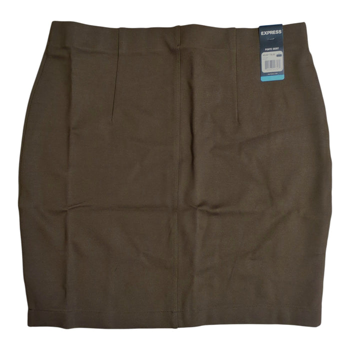 Express Women's Pull On Soft Stretch Ponte Sophisticated Mini Skirt