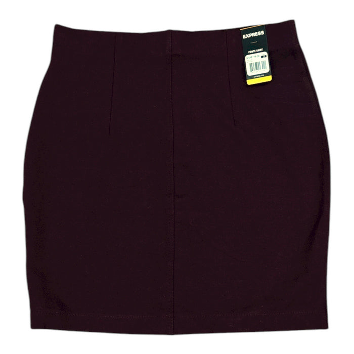 Express Women's Pull On Soft Stretch Ponte Sophisticated Mini Skirt