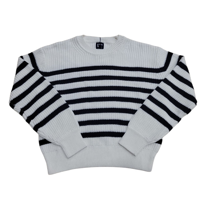 Gap Women's Soft Woven Fabric Pull-On Relaxed Fit Crewneck Sweater