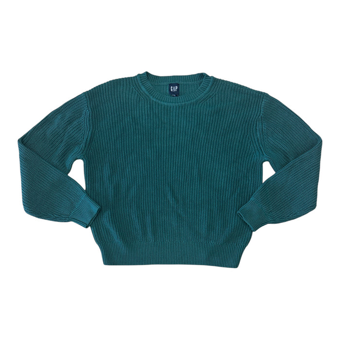 Gap Women's Soft Woven Fabric Pull-On Relaxed Fit Crewneck Sweater