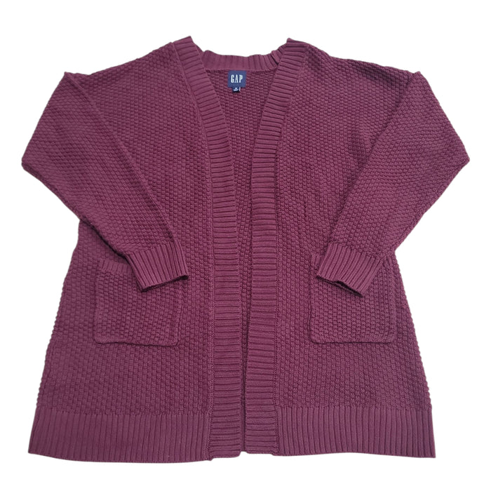 GAP Women's Long Sleeve Soft Cozy Relaxed Fit Textured Cardigan