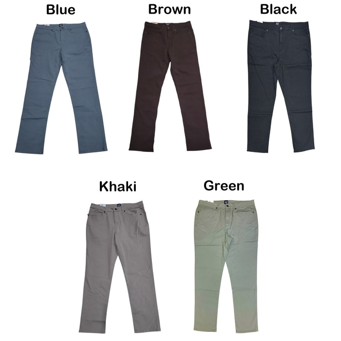 Gap Men's Slim Fit Stretch Woven Fabric Easy Care 5-Pocket Pant