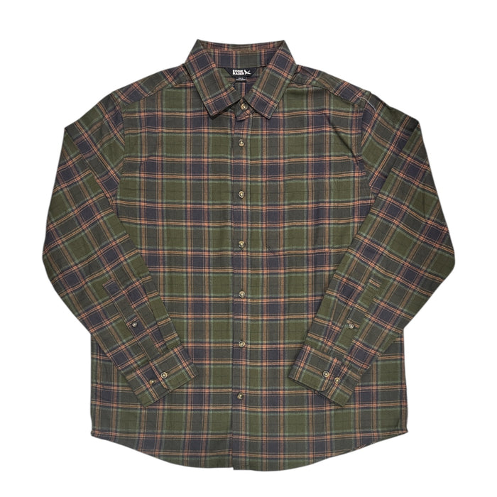 Eddie Bauer Men's Lightweight Button Down Classic Plaid Flannel Shirt
