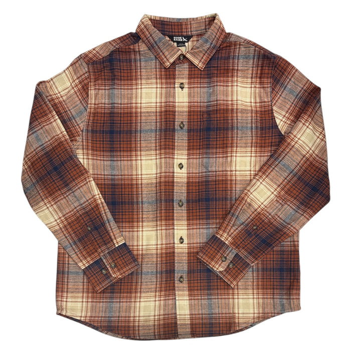 Eddie Bauer Men's Lightweight Button Down Classic Plaid Flannel Shirt