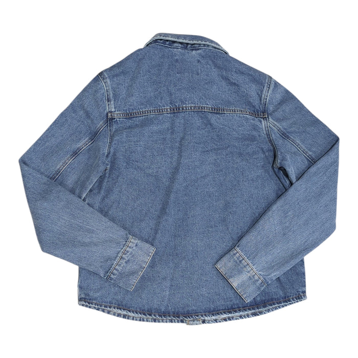 Express Women's Lightweight Snap Closure Classic Fit Denim Jacket