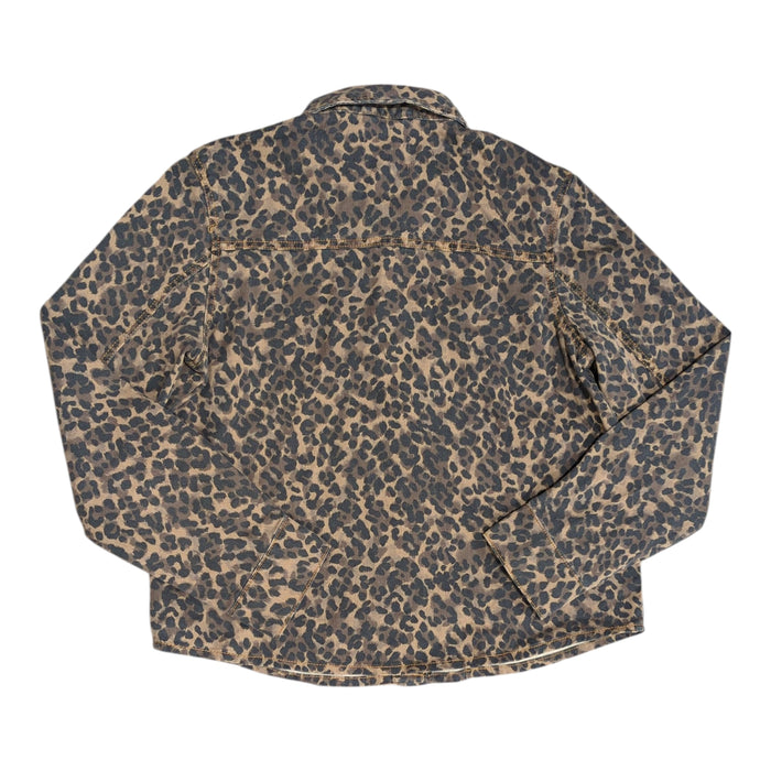 Express Women's Lightweight Snap Closure Classic Fit Denim Jacket