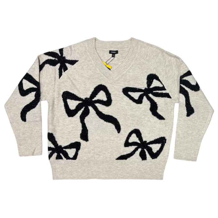 Express Women's Long Sleeve Knitted Embellished Sweater