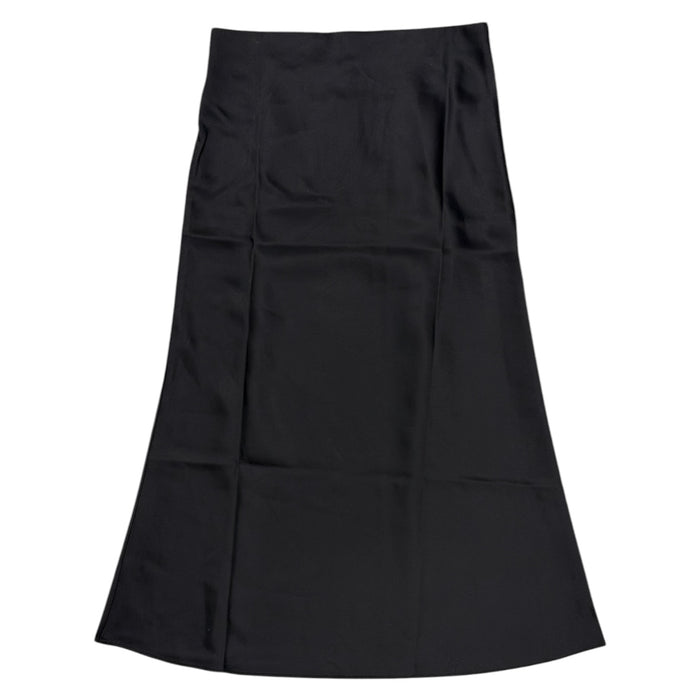 Express Women's Mid-Rise Lightweight Flattering Silhouette Satin Midi Skirt