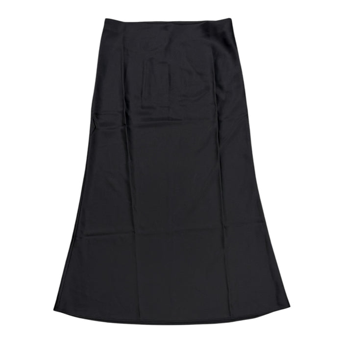 Express Women's Mid-Rise Lightweight Flattering Silhouette Satin Midi Skirt