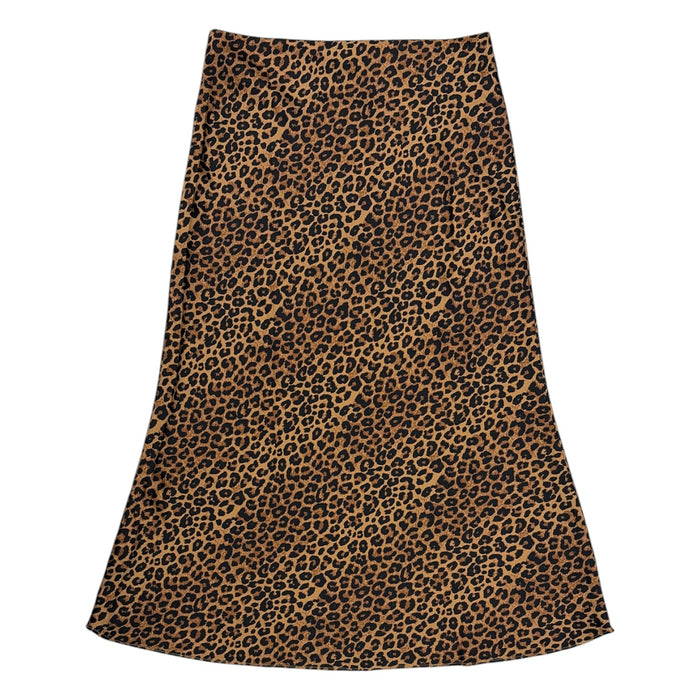 Express Women's Mid-Rise Lightweight Flattering Silhouette Satin Midi Skirt