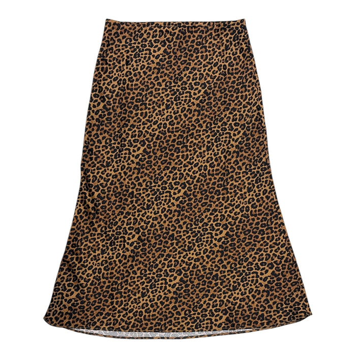 Express Women's Mid-Rise Lightweight Flattering Silhouette Satin Midi Skirt
