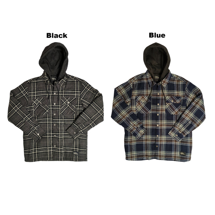 Eddie Bauer Men's Lightweight Hooded Full Zip Shirt Jacket