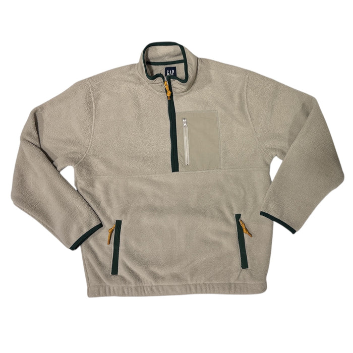 GAP Men's Classic Fit Half Zip Fleece Pullover with Pockets
