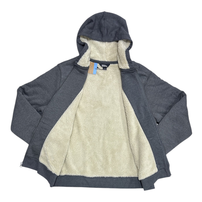Eddie Bauer Men's Faux Shearling Lined Relaxed Fit Full Zip Hoodie