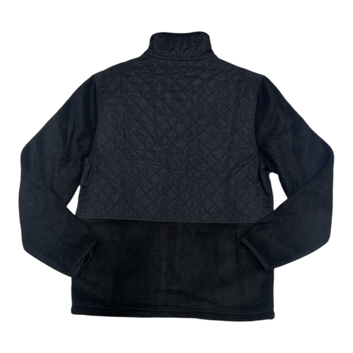 Eddie Bauer Women's Zip Up Mixed Media Polar Fleece Jacket w/ Pockets