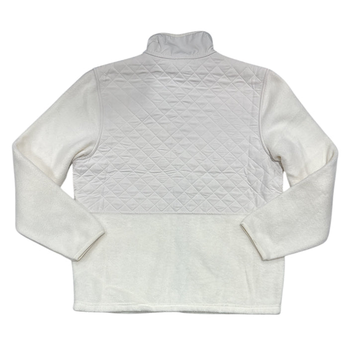 Eddie Bauer Women's Zip Up Mixed Media Polar Fleece Jacket w/ Pockets