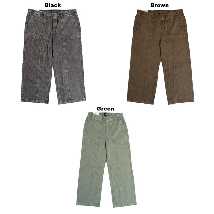 Gap Women's 100% Cotton Relaxed Fit Wide Leg Lightweight Pull-On Pant