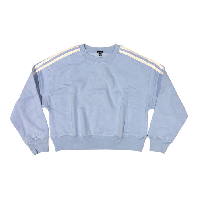 Express Women's Lightweight Loose Fit Varsity Crewneck Sweatshirt