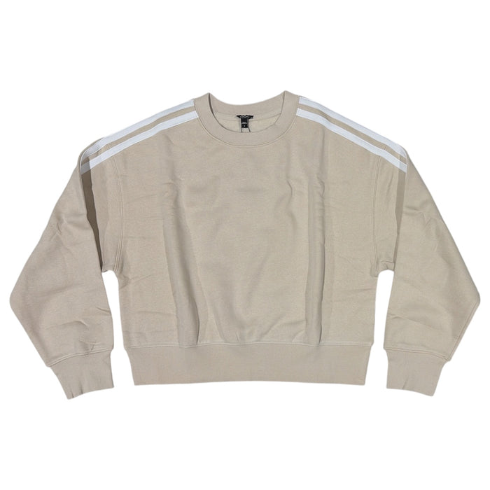 Express Women's Lightweight Loose Fit Varsity Crewneck Sweatshirt