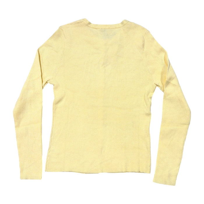 Express Women's Lightweight Slim Fit Ribbed Button-Up Sweater