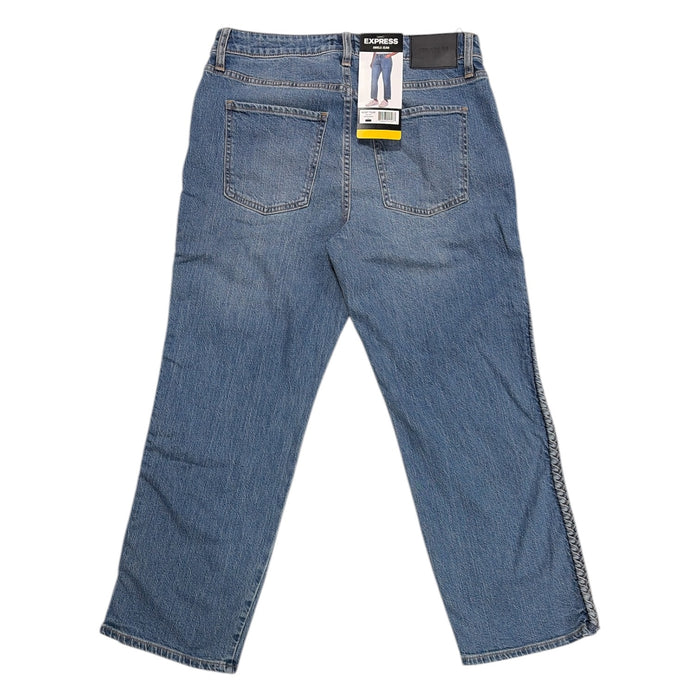 Express Women's Regular Fit High Rise Straight Leg Ankle Jean