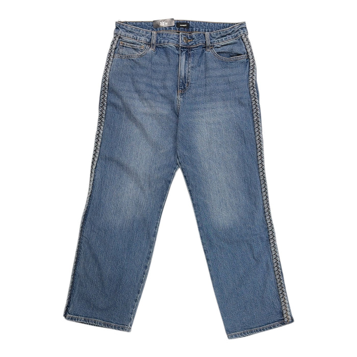 Express Women's Regular Fit High Rise Straight Leg Ankle Jean