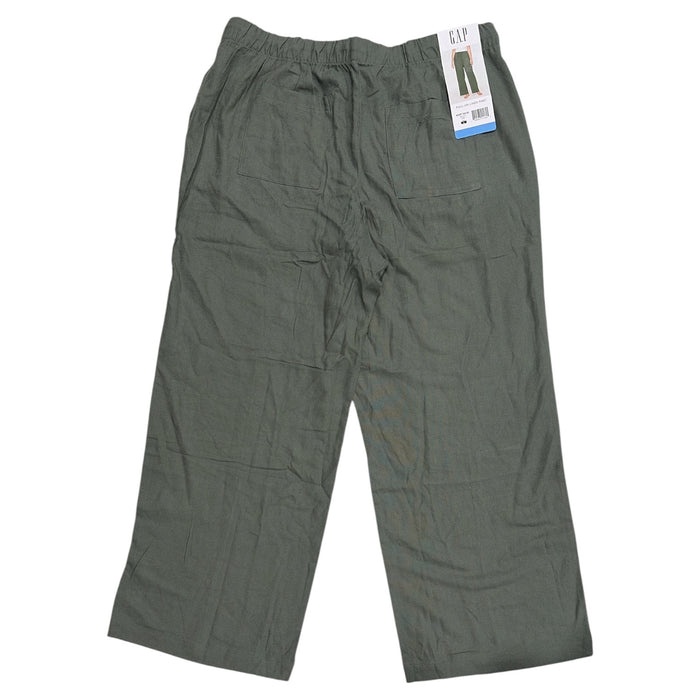 Gap Women's Lightweight Relaxed Fit Wide Leg Linen Blend Pull-On Pant