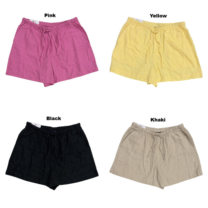 Gap Women's Lightweight Comfortable Fit Linen Pull-On Short