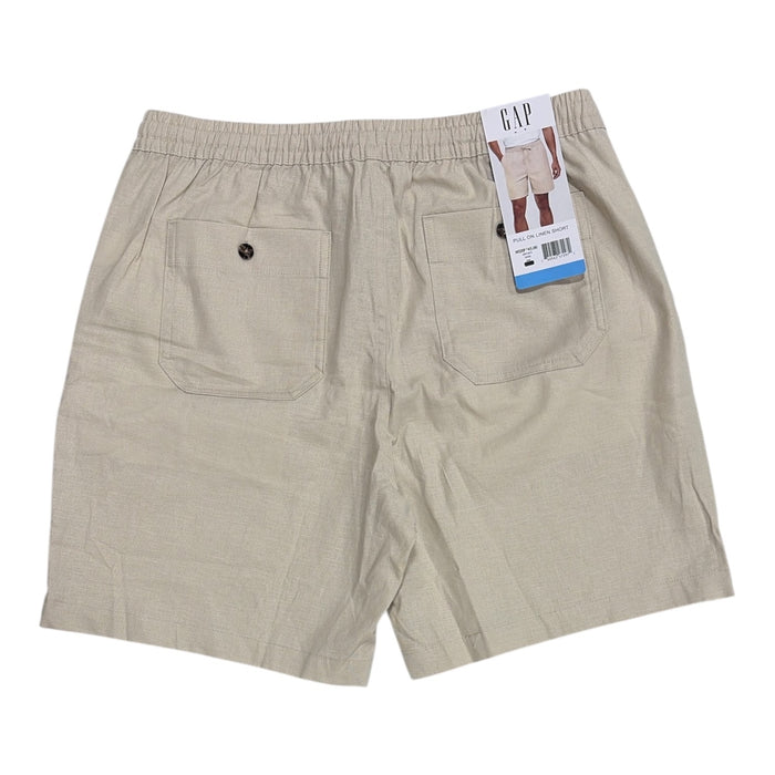 Gap Men's Breathable Soft Woven Linen Pull-On Easy Fit Short