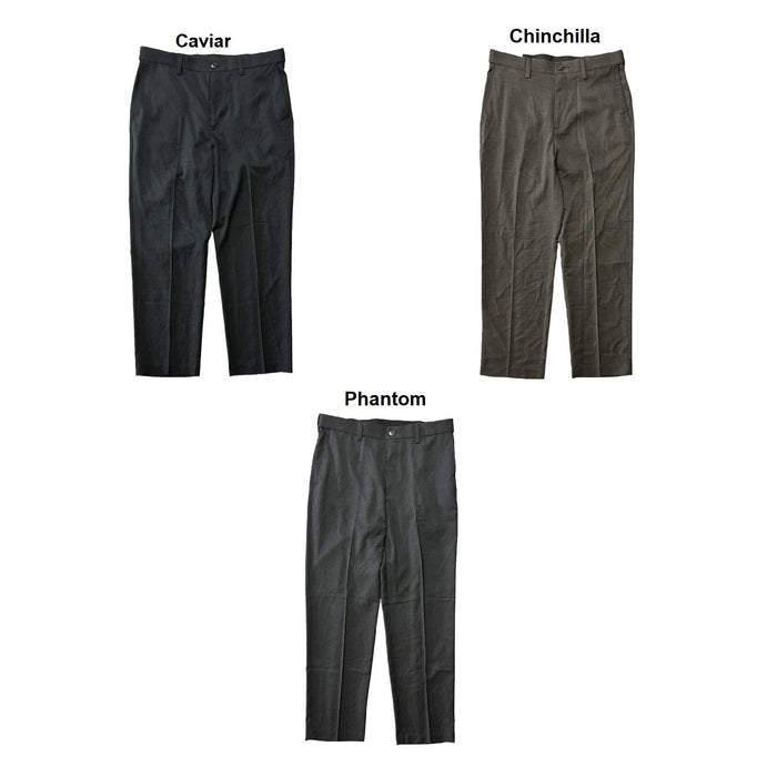 Savane Men's Comfort Waist Performance Stretch Tailored Interior Fit Dress Pant