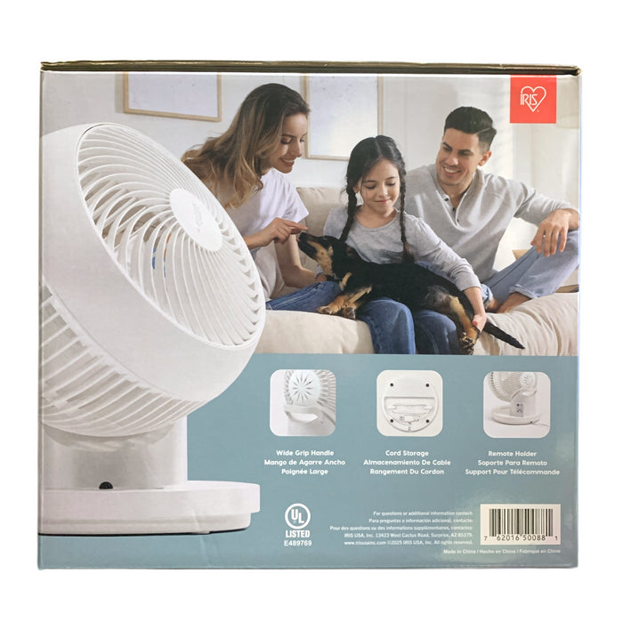 Woozoo 360 Degree Quiet Operation Oscillating Personal Fan, White