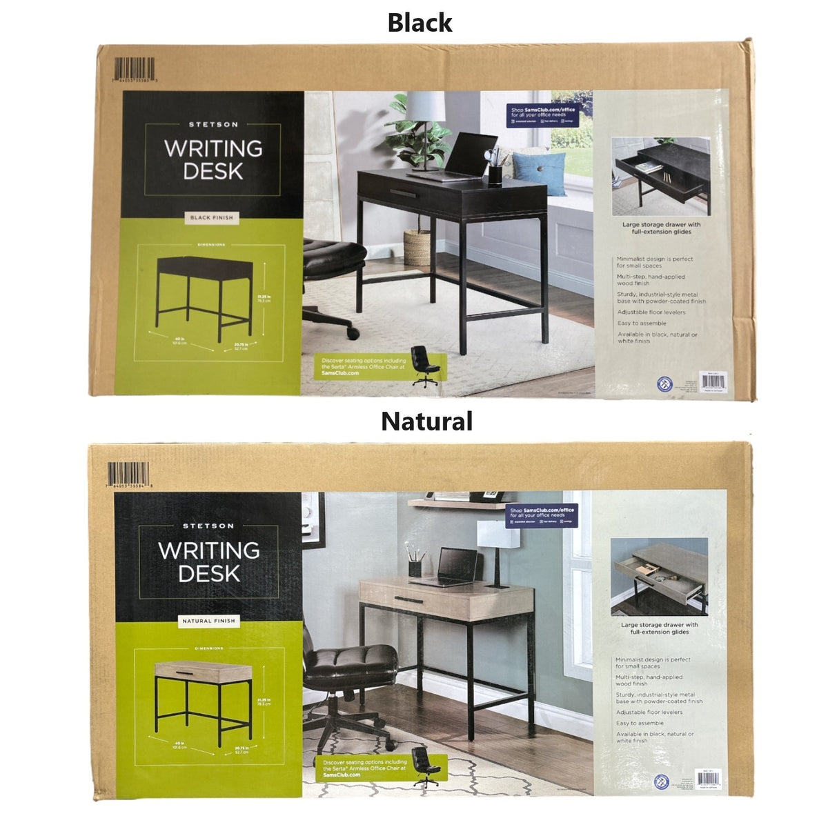 Stetson Minimalist Writing Desk with Storage Drawer — Ewirelessgear