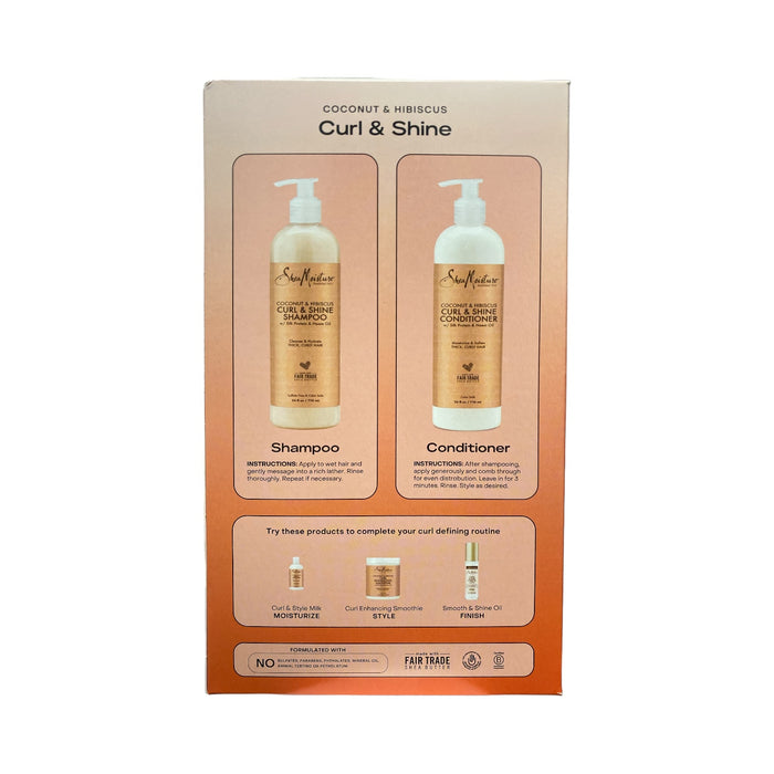 Shea Moisture Coconut & Hibiscus Shampoo & Conditioner, 24 floz., 2pk