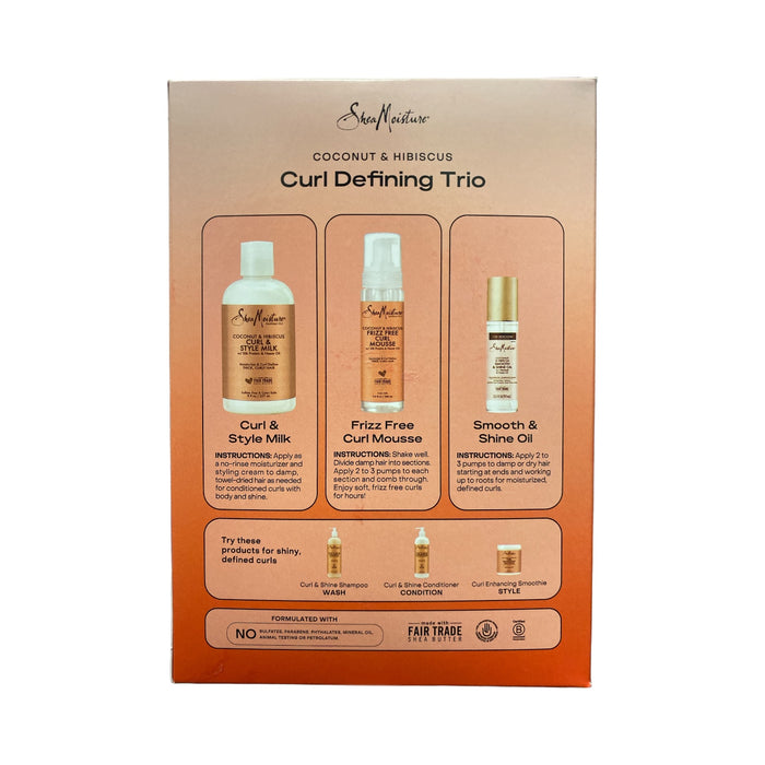 Shea Moisture Coconut & Hibiscus Curl Defining Trio Styling Set