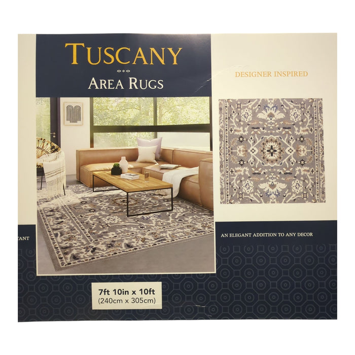 Gertmenian Tuscany Patterned Stain Resistant & Durable Area Rug, 94"x120"