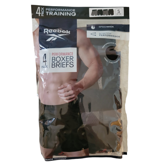 Reebok Men's Speedwick Performance Training Boxer Briefs 4 Pack