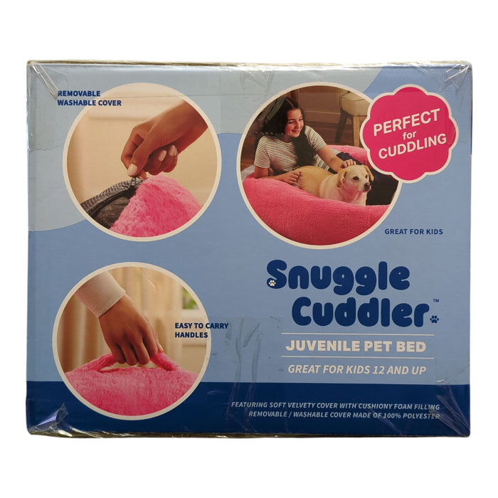 Snuggle Cuddler Oversized Plush Juvenile Human Dog Bed, Pink