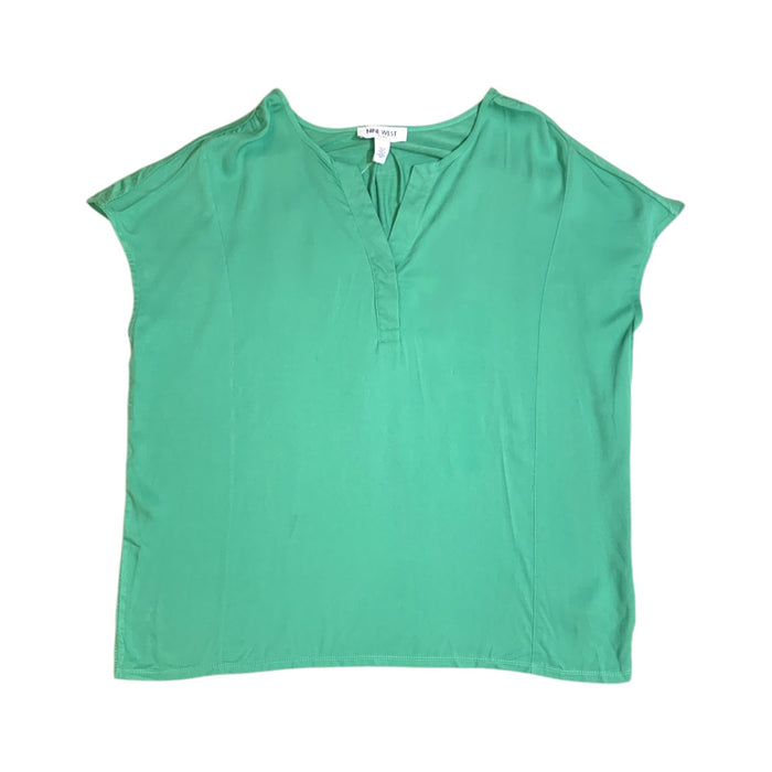 Nine West Women's Short Cap Sleeve V-Neck Fashion Top