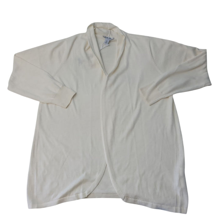 Nine West Women's Plus Lightweight Draped Collar Cardigan