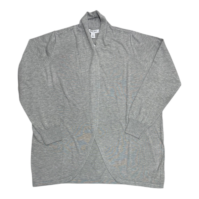 Nine West Women's Plus Lightweight Draped Collar Cardigan