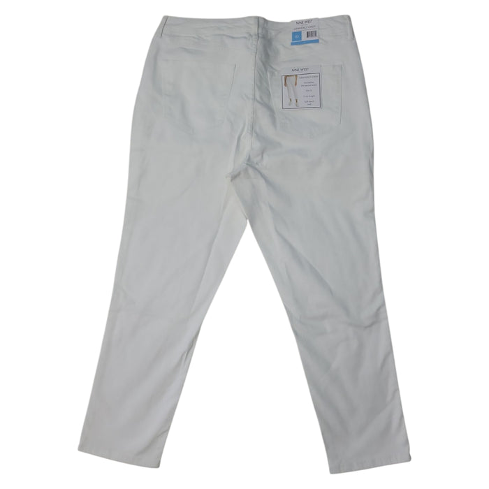 Nine West Women's Gramercy Slim Fit Pockets Crop Pant