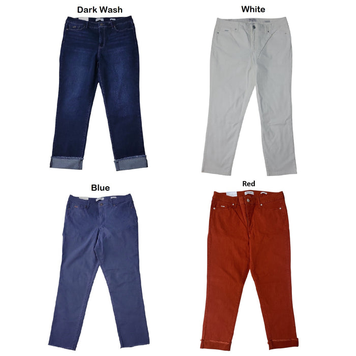 Nine West Women's Gramercy Slim Fit Pockets Crop Pant