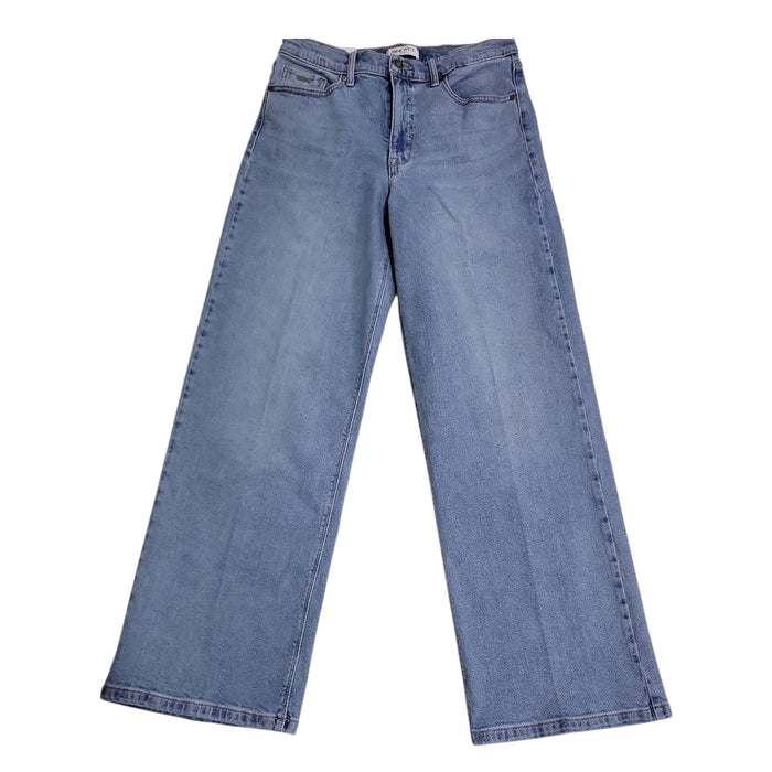 Nine West Women's High Rise Heavyweight Pockets Wide Leg Jeans