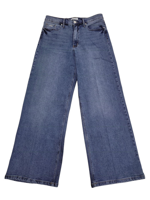 Nine West Women's High Rise Heavyweight Pockets Wide Leg Jeans