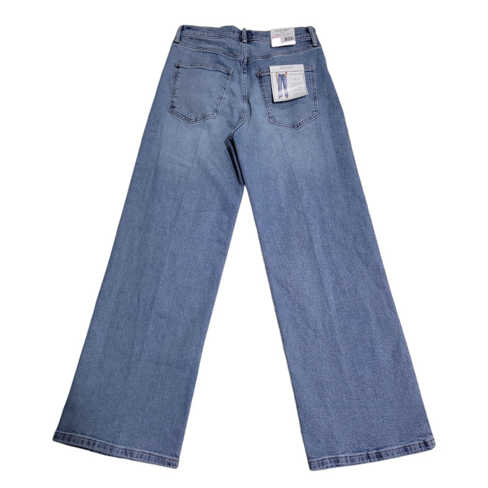 Nine West Women's High Rise Heavyweight Pockets Wide Leg Jeans