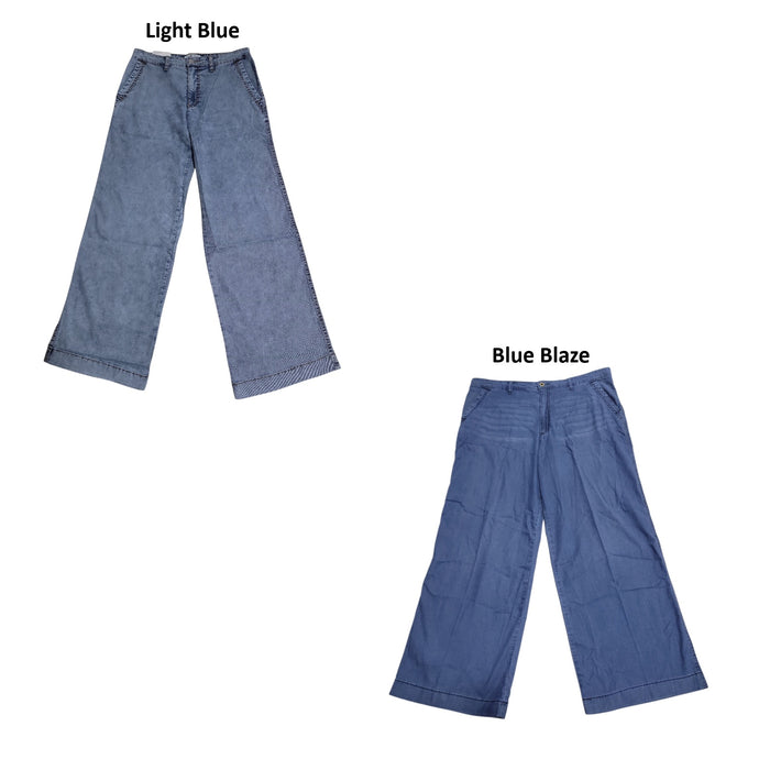 Nine West Women's Super Soft Comfortable Mid-Rise Wide Leg Pants