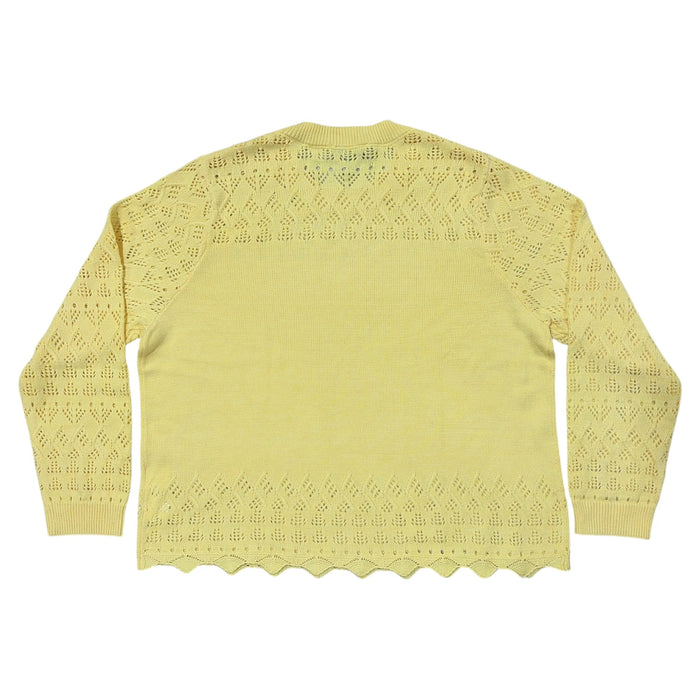 Nine West Women's Regular Fit Lightweight Crew Neck Pointelle Sweater