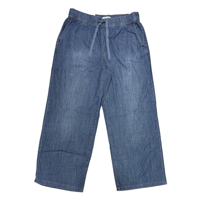 Nine West Women's Relaxed Fit Lightweight Wide Leg Denim Jean, Plus Size