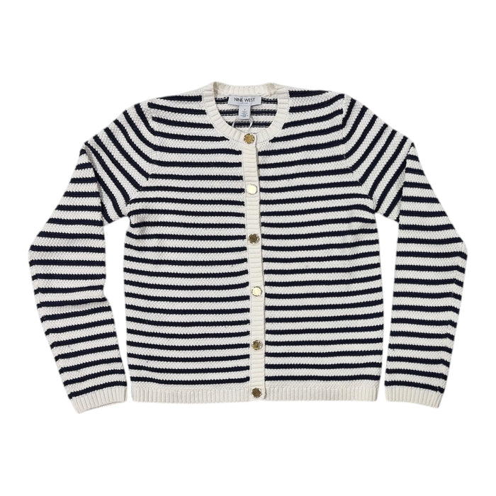 Nine West Women's Classic Fit Midweight Cropped Cardigan Sweater